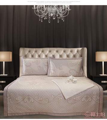 優(yōu)質(zhì)家紡?fù)扑] 2017新品紫丁香600d可水洗加厚粗冰絲席涼席三件套